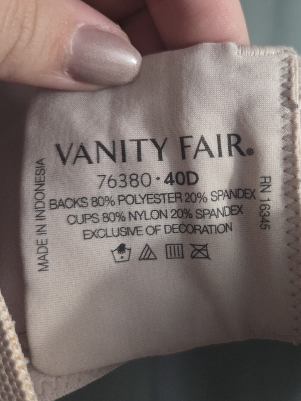 Vanity Fair Nude Pink Full Coverage Underwire Bra - Picture 3 of 7